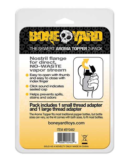 Boneyard Skwert Aroma Toppers (2 per pack) - Black