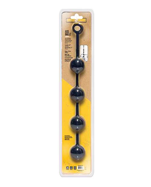 Boneyard Ass Ballz Silicone Anal Beads Large - Black