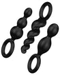 Satisfyer Booty Call Plugs - Set of 3 Black