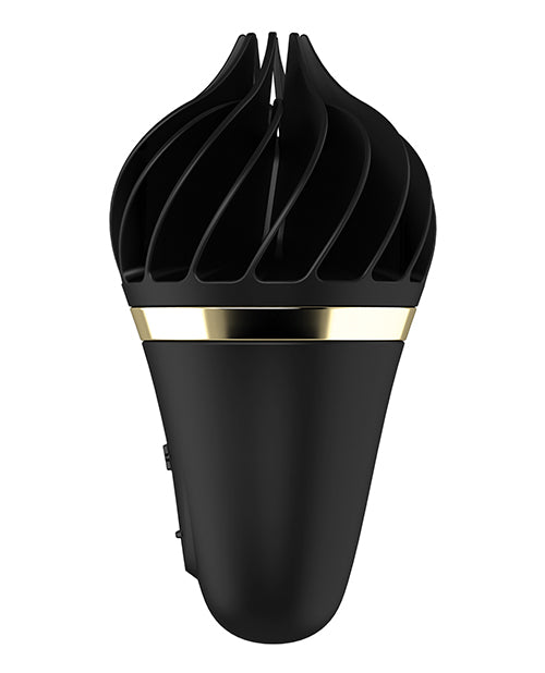 Satisfyer Sweet Treat Silicone Clitoral Vibrator - Black/Gold