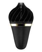 Satisfyer Sweet Treat Silicone Clitoral Vibrator - Black/Gold