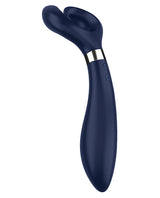 Satisfyer Endless Fun Silicone Magnetic USB Recharge Multifunctional Vibrator Waterproof Blue