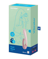 Satisfyer Heat Wave Silicone Warming Rabbit Vibrator - Mauve