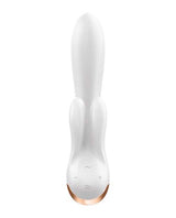 Satisfyer Double Flex Silicone Rabbit Vibrator - White