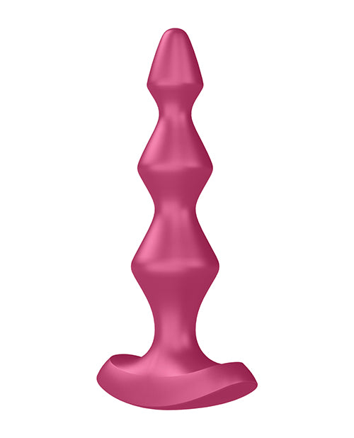 Satisfyer Lolli-Plug 1 Silicone Beaded Anal Plug - Fuchsia