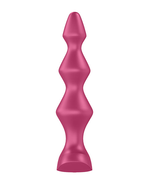 Satisfyer Lolli-Plug 1 Silicone Beaded Anal Plug - Fuchsia