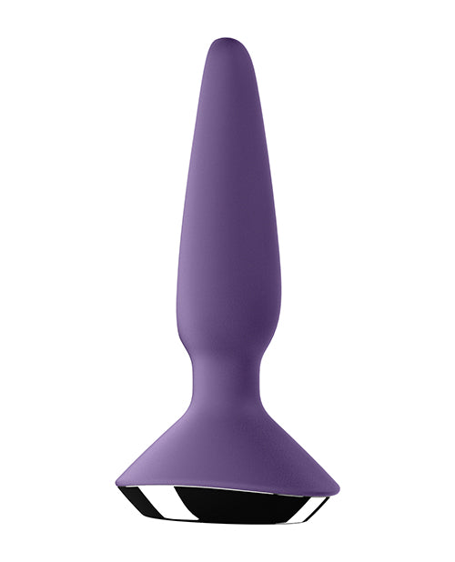 Satisfyer Plug-ilicious 1 Silicone Vibrating Anal Plug - Purple