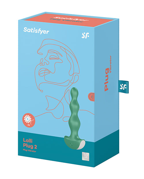 Satisfyer Lolli-Plug 2 Silicone Beaded Anal Plug - Green