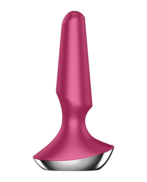 Satisfyer Plug-ilicious 2 Silicone Vibrating Anal Plug - Berry