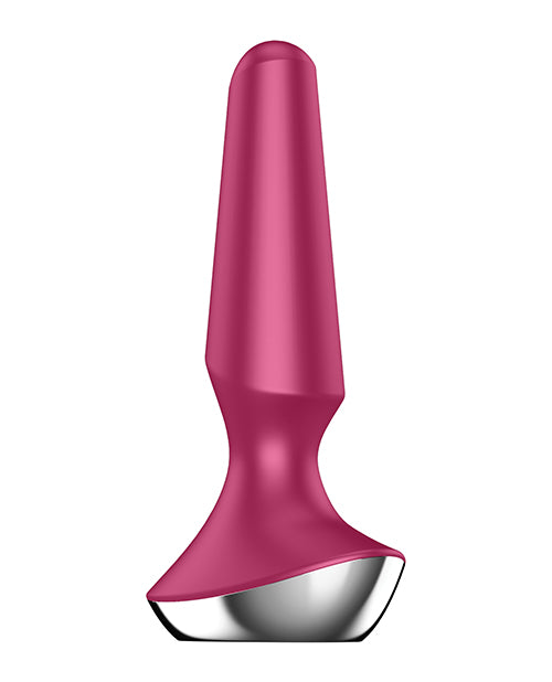 Satisfyer Plug-ilicious 2 Silicone Vibrating Anal Plug - Berry