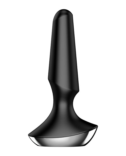 Satisfyer Plug-ilicious 2 Silicone Vibrating Anal Plug - Black