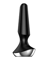 Satisfyer Plug-ilicious 2 Silicone Vibrating Anal Plug - Black