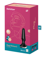 Satisfyer Plug-ilicious 2 Silicone Vibrating Anal Plug - Black