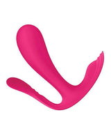 Satisfyer Top Secret+ Connect App Rechargeable Silicone Wearable Vibrator - Pink