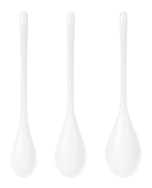 Satisfyer Yoni Power 1 Silicone Weighted Ben Wa Balls Set - White