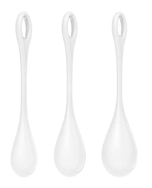 Satisfyer Yoni Power 1 Silicone Weighted Ben Wa Balls Set - White