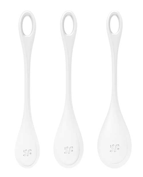 Satisfyer Yoni Power 1 Silicone Weighted Ben Wa Balls Set - White