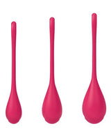 Satisfyer Yoni Power 1 Silicone Weighted Ben Wa Balls Set - Red