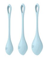 Satisfyer Yoni Power 2 Balls Training Set - Light Blue