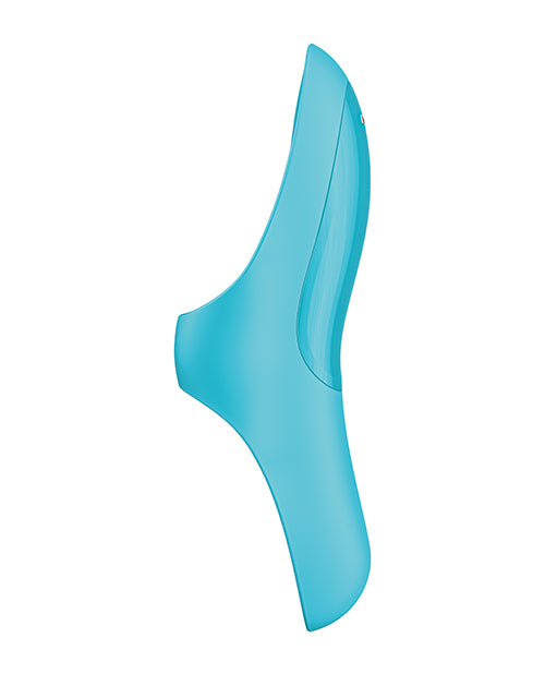 Satisfyer Teaser Rechargeable Silicone Finger Vibrator - Blue