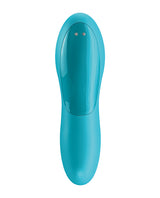 Satisfyer Teaser Rechargeable Silicone Finger Vibrator - Blue