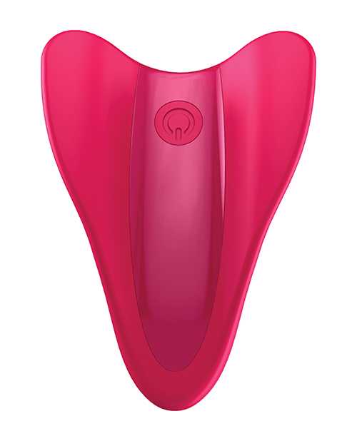 Satisfyer High Fly Silicone Rechargeable Hand Massager - Red