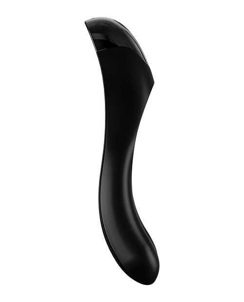 Satisfyer Candy Cane Silicone Rechargeable Mini Vibrator - Black