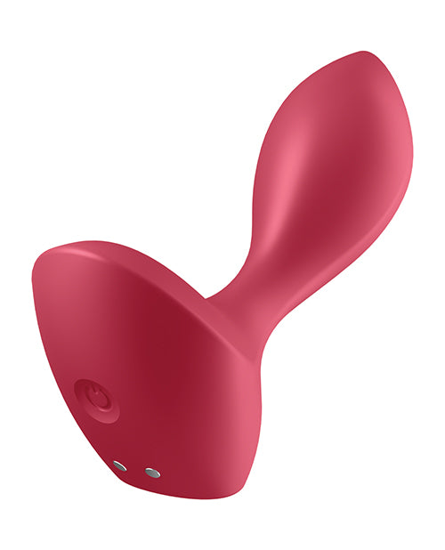 Satisfyer Backdoor Lover Silicone Vibrating Anal Plug - Red