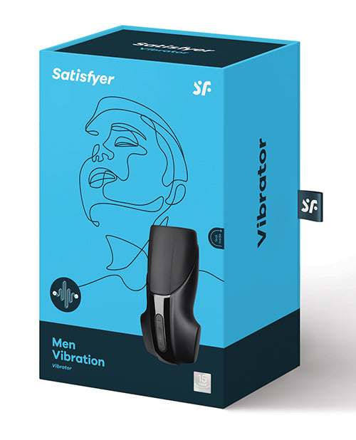 Satisfyer Men Vibration USB Rechargeable Masturbator - Black