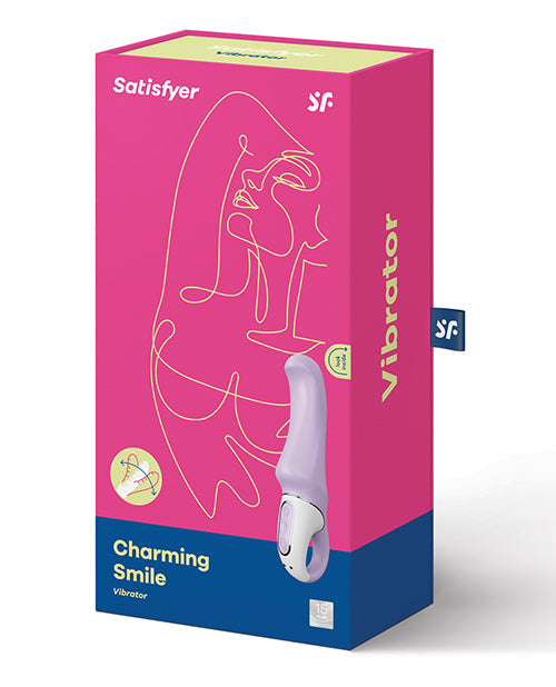 Satisfyer Charming Smile Flexible Silicone G-Spot Vibrator Waterproof - Lavender