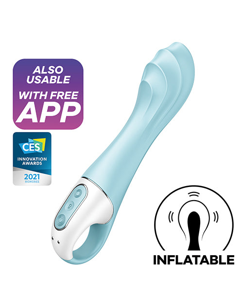 Satisfyer Air Pump Vibrator 5+ Connect App - Blue