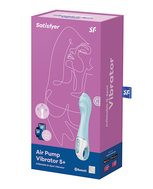 Satisfyer Air Pump Vibrator 5+ Connect App - Blue