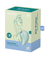 Satisfyer Pearl Diver Rechargeable Silicone Clitoral Stimulator - Mint