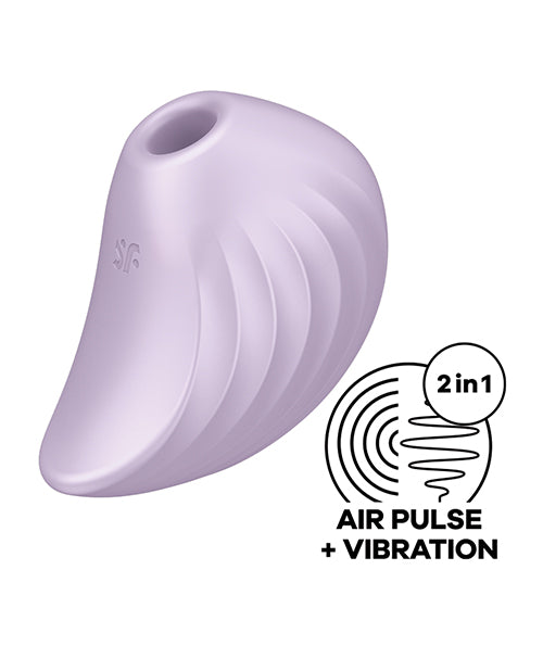 Satisfyer Pearl Diver Rechargeable Silicone Clitoral Stimulator - Violet