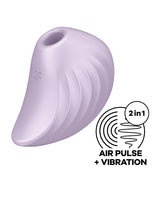 Satisfyer Pearl Diver Rechargeable Silicone Clitoral Stimulator - Violet