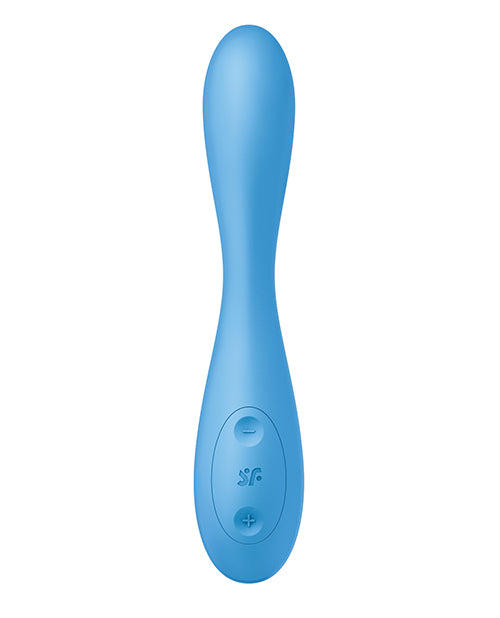 Satisfyer G-Spot Flex 4+ Rechargeable Silicone Vibrator - Blue