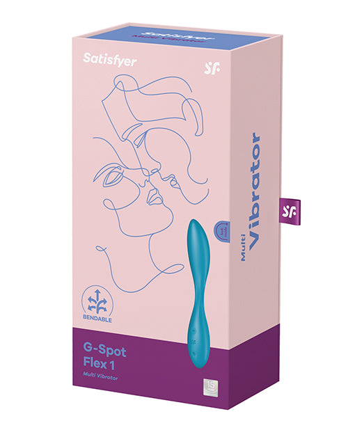 Satisfyer G-Spot Flex 1 Rechargeable Silicone Vibrator - Petrol