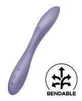 Satisfyer G-Spot Flex 2 Rechargeable Silicone Vibrator - Dark Violet