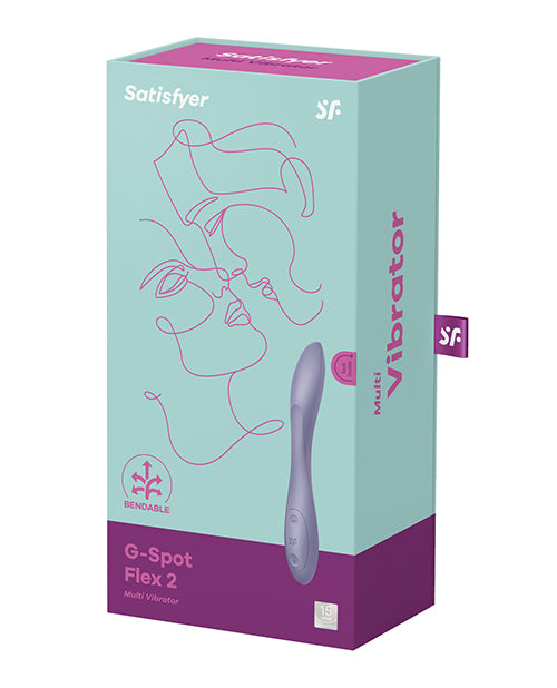 Satisfyer G-Spot Flex 2 Rechargeable Silicone Vibrator - Dark Violet