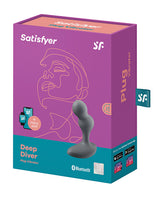 Satisfyer Deep Diver Silicone Vibrating Anal Plug - Grey