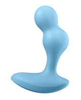 Satisfyer Deep Diver Silicone Vibrating Anal Plug - Light Blue