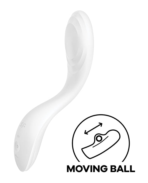 Satisfyer Rrrolling Pleasure Rechargeable Silicone Vibrator - White