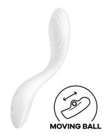 Satisfyer Rrrolling Pleasure Rechargeable Silicone Vibrator - White