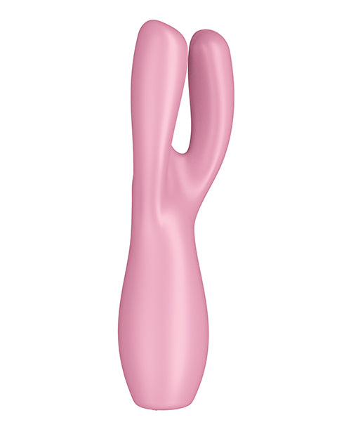 Satisfyer Threesome 3 Rechargeable Silicone Stimulator - Pink