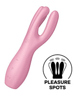 Satisfyer Threesome 3 Rechargeable Silicone Stimulator - Pink