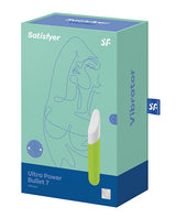 Satisfyer Ultra Power Bullet 7 Rechargeable Silicone Bullet Vibrator - Green