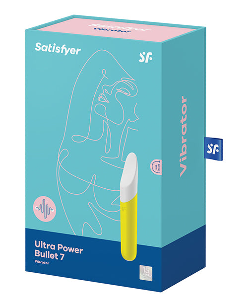 Satisfyer Ultra Power Bullet 7 Rechargeable Silicone Bullet Vibrator - Yellow