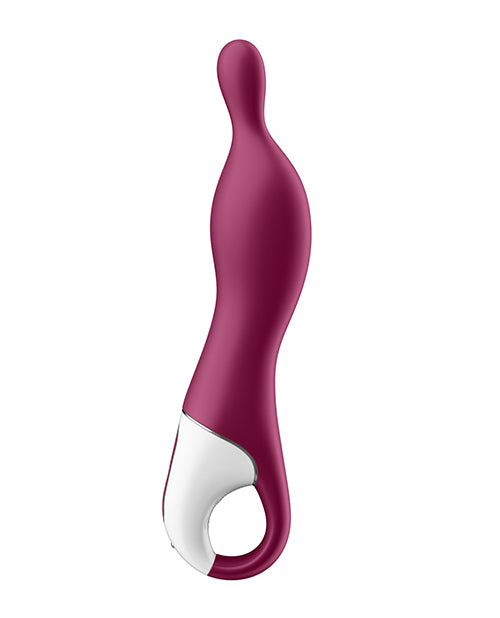 Satisfyer A-Mazing 1 Silicone Vibrating Stimulator - Berry