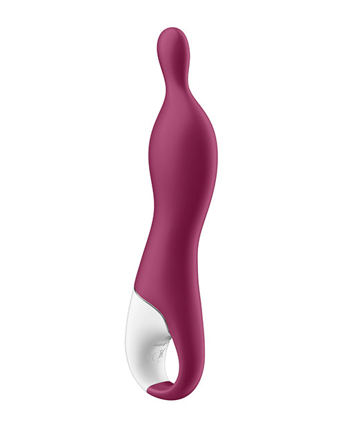 Satisfyer A-Mazing 1 Silicone Vibrating Stimulator - Berry