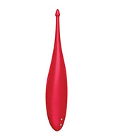 Satisfyer Twirling Fun Silicone Vibrator - Red